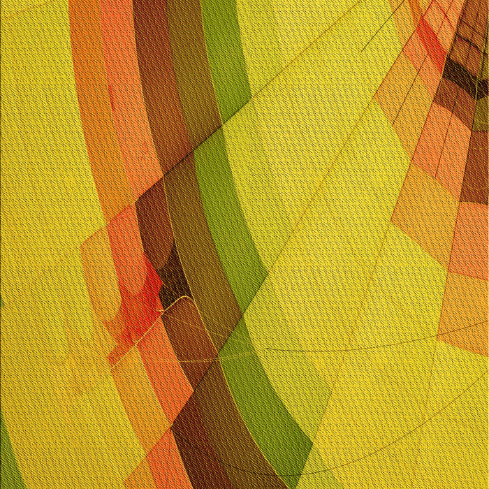 Patterned Deep Yellow Rug, pat89yw