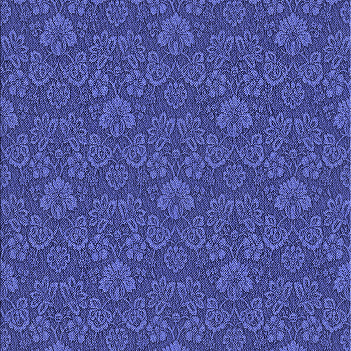 Patterned Cobalt Blue Rug, pat890blu