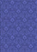 Machine Washable Transitional Cobalt Blue Rug, wshpat890blu