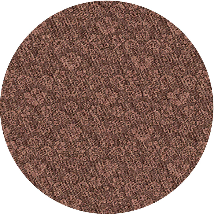 Square Machine Washable Transitional Rust Pink Rug in a Living Room, wshpat890brn