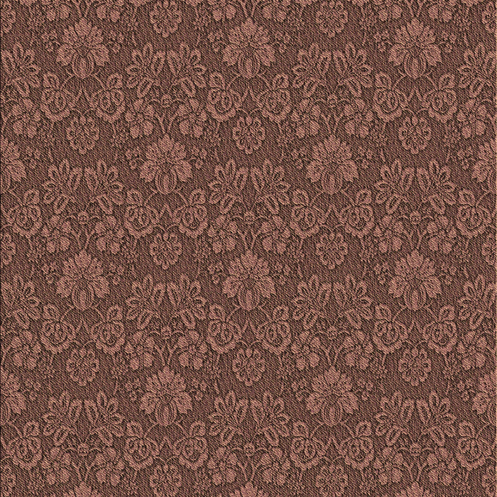 Patterned Rust Pink Rug, pat890brn