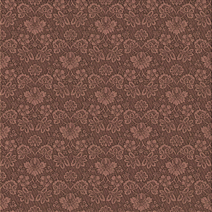 Round Patterned Rust Pink Rug, pat890brn