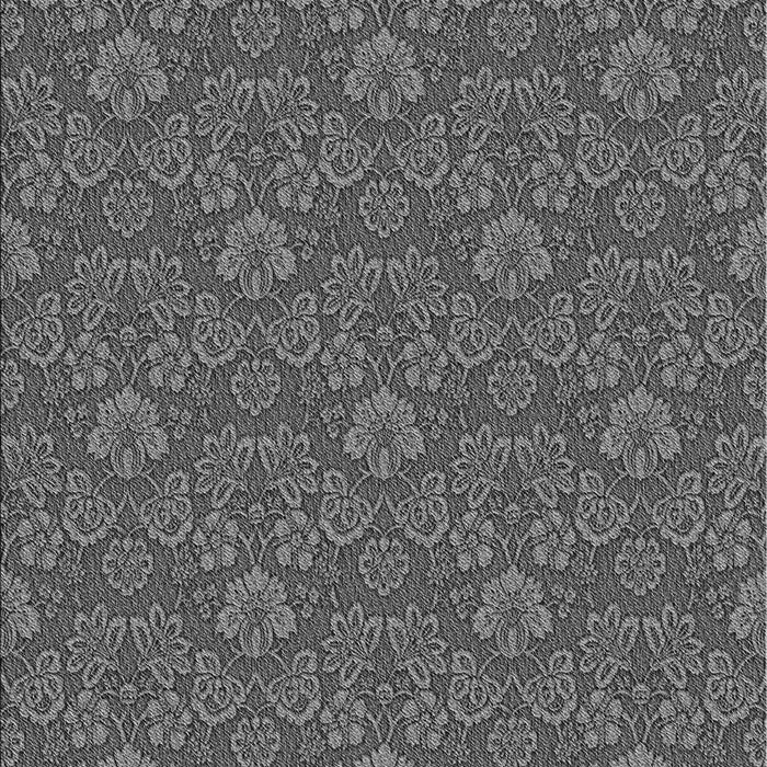 Patterned Gunmetal Gray Rug, pat890gry