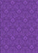 Machine Washable Transitional Bright Purple Rug, wshpat890pur