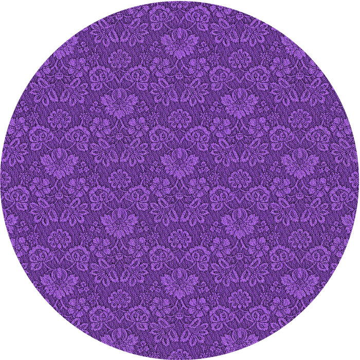 Square Machine Washable Transitional Bright Purple Rug in a Living Room, wshpat890pur