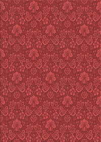 Machine Washable Transitional Red Rug, wshpat890rd