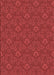 Machine Washable Transitional Red Rug, wshpat890rd