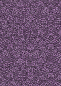 Patterned Dark Purple Novelty Rug, pat890