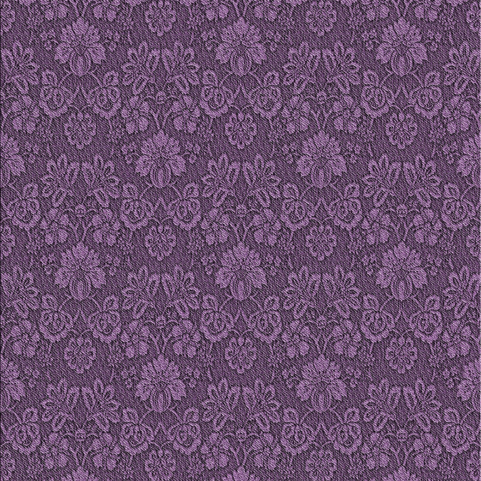 Patterned Dark Purple Novelty Rug, pat890