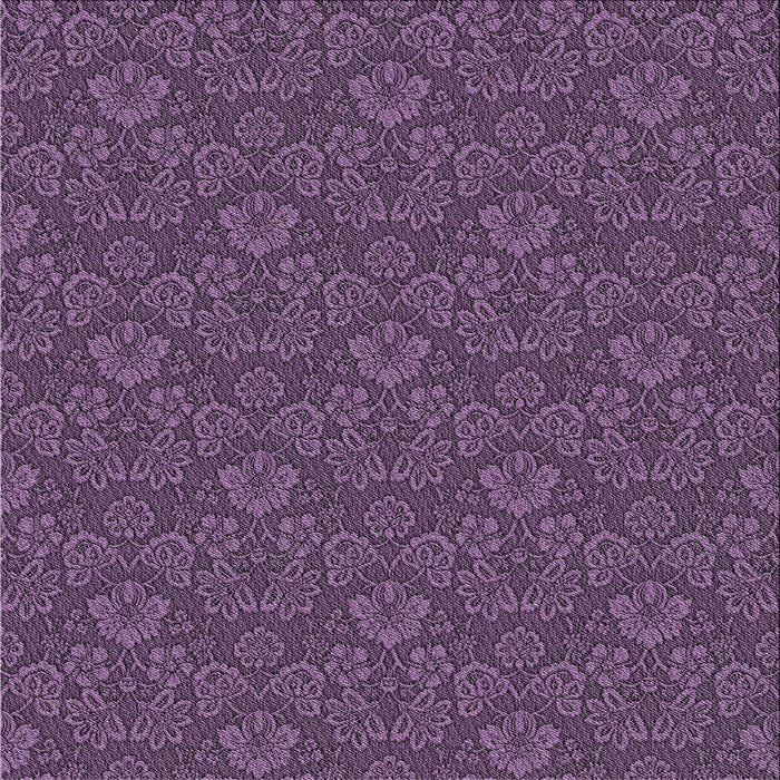 Square Patterned Dark Purple Novelty Rug, pat890