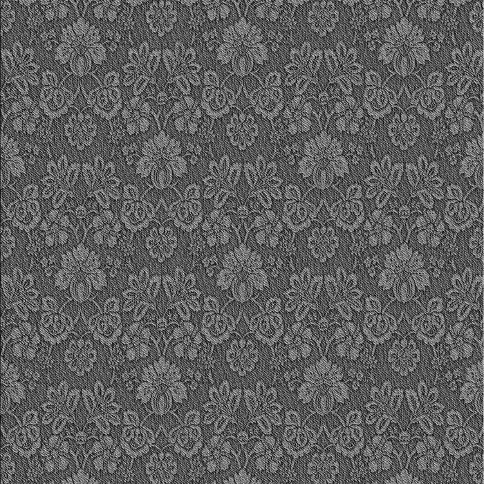 Patterned Dark Gray Black Rug, pat891gry