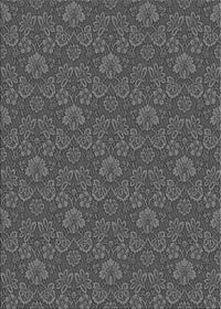 Machine Washable Transitional Dark Gray Black Rug, wshpat891gry