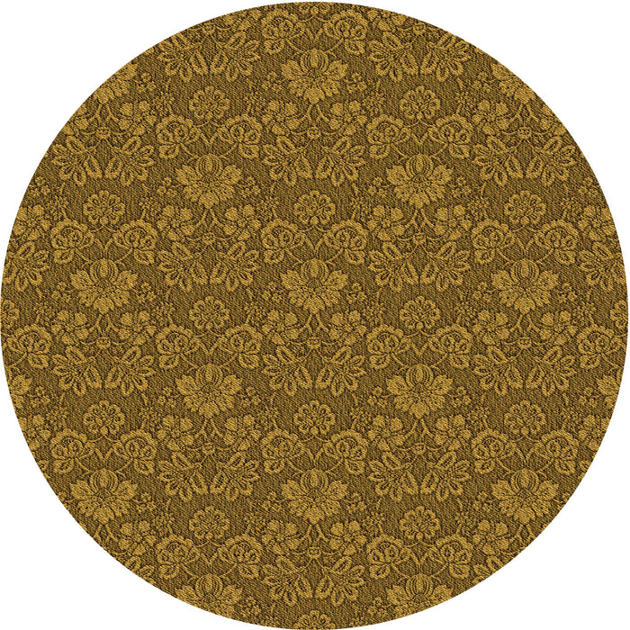 Square Patterned Dark Bronze Brown Rug, pat891org