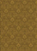 Patterned Dark Bronze Brown Rug, pat891org