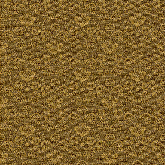 Round Patterned Dark Bronze Brown Rug, pat891org