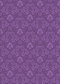 Machine Washable Transitional Purple Rug, wshpat891pur