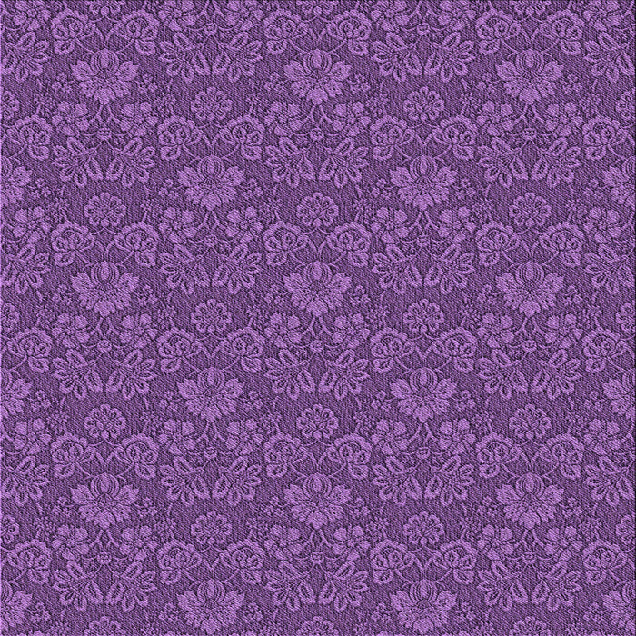 Round Patterned Purple Rug, pat891pur