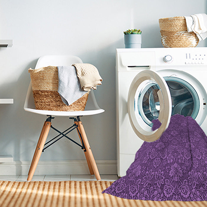 Machine Washable Transitional Purple Rug in a Washing Machine, wshpat891pur