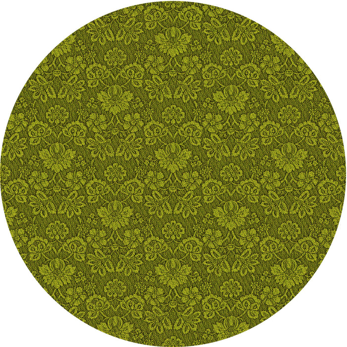 Square Machine Washable Transitional Pistachio Green Rug in a Living Room, wshpat891yw