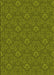 Patterned Pistachio Green Rug, pat891yw