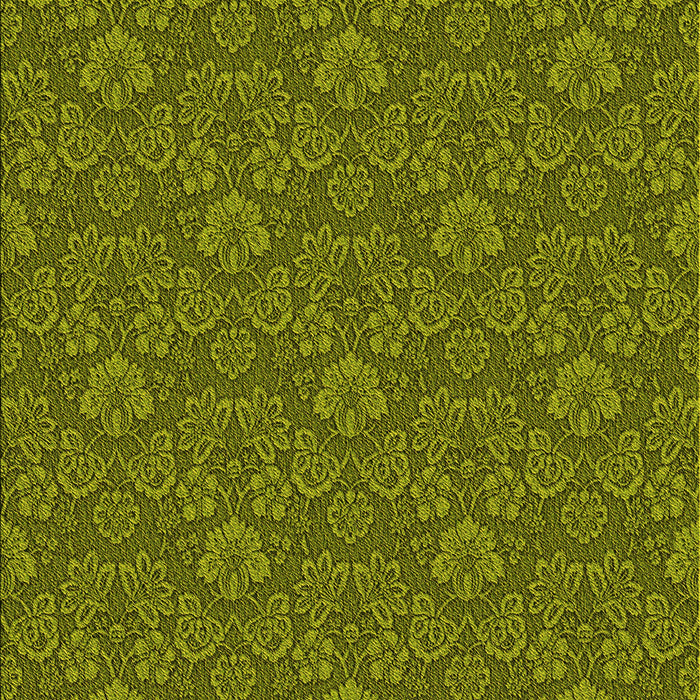 Patterned Pistachio Green Rug, pat891yw