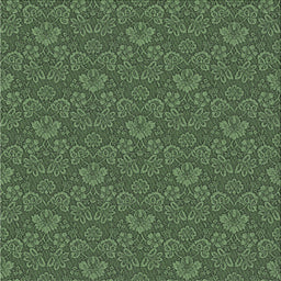 Square Patterned Dark Forest Green Novelty Rug, pat891