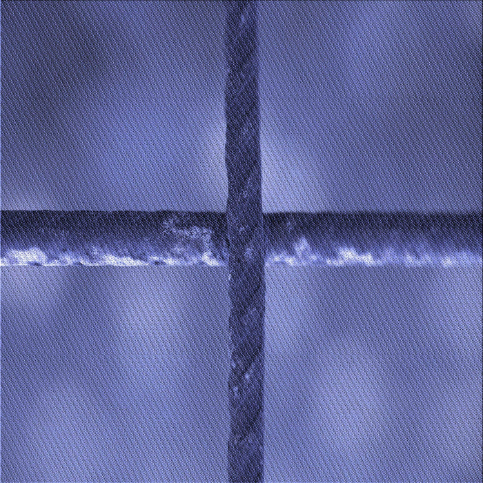 Round Patterned Light Slate Blue Rug, pat892blu