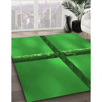 Patterned Green Rug, pat892grn