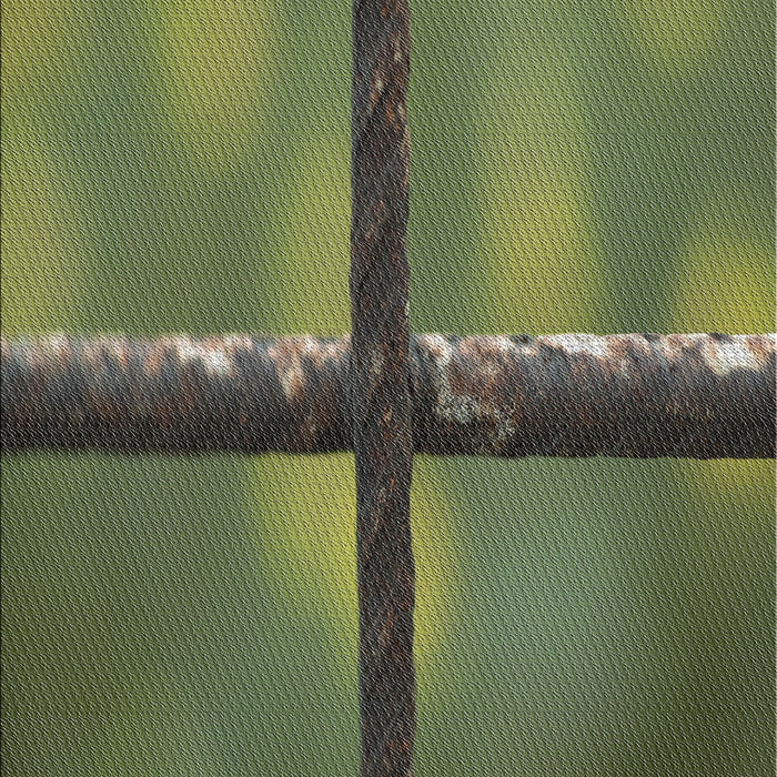 Patterned Army Green Novelty Rug, pat892