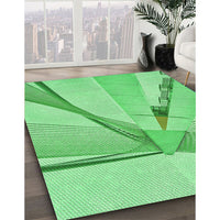 Patterned Jade Green Rug, pat893grn