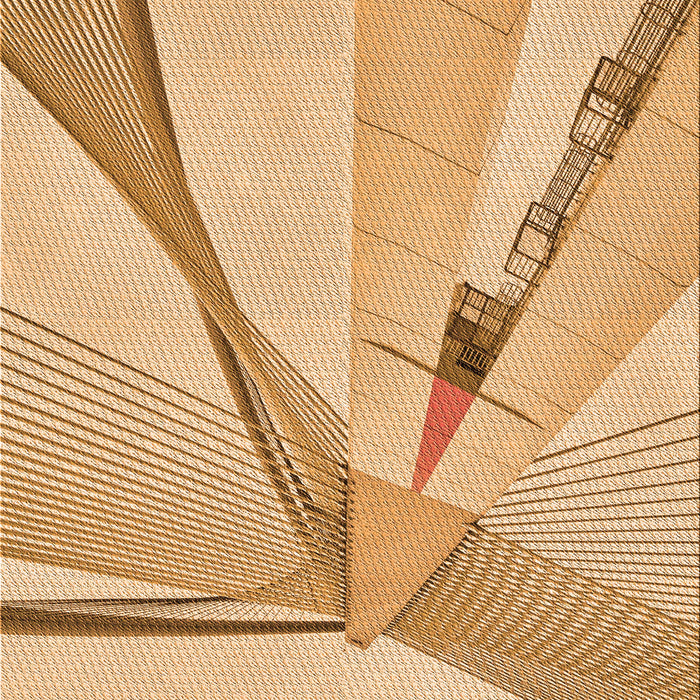 Patterned Orange Rug, pat893org