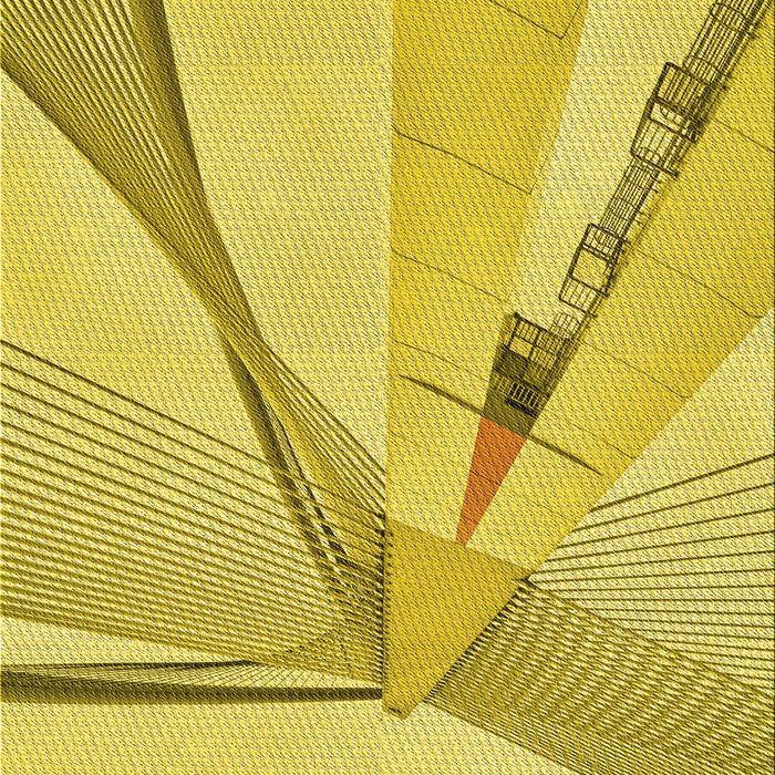 Patterned Yellow Rug, pat893yw