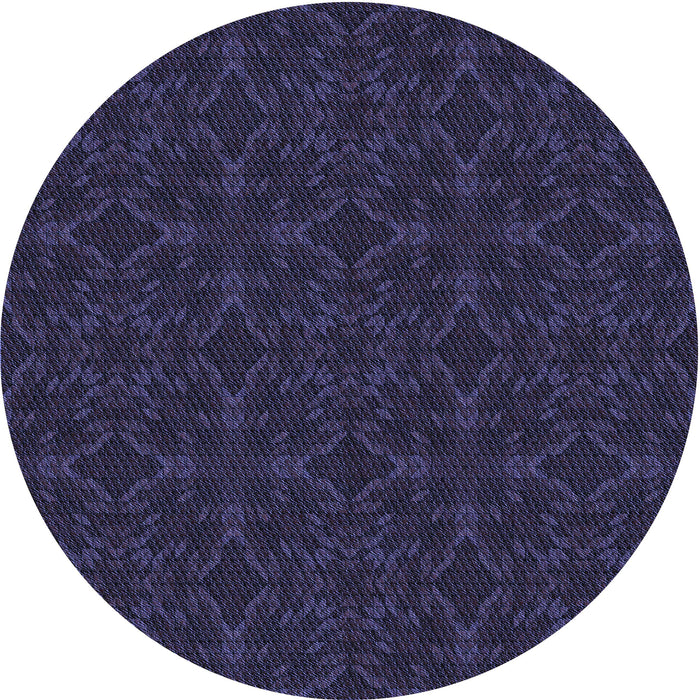 Square Machine Washable Transitional Deep Periwinkle Purple Rug in a Living Room, wshpat894blu