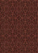 Patterned Red Red Rug, pat894brn