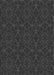 Patterned Charcoal Black Rug, pat894gry