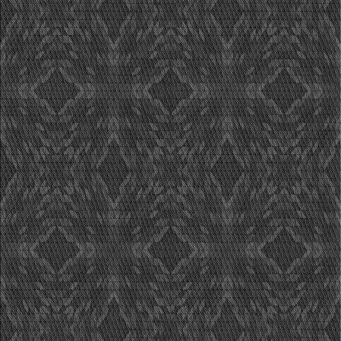Patterned Charcoal Black Rug, pat894gry