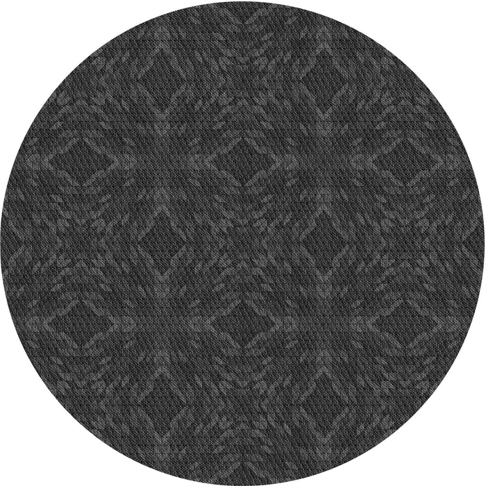 Square Machine Washable Transitional Charcoal Black Rug in a Living Room, wshpat894gry