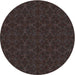 Square Patterned Black Brown Rug, pat894lblu