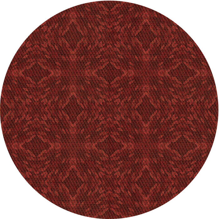 Square Patterned Crimson Red Rug, pat894org
