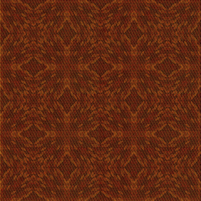 Round Patterned Mahogany Brown Rug, pat894yw