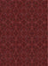 Patterned Fire Brick Red Novelty Rug, pat894