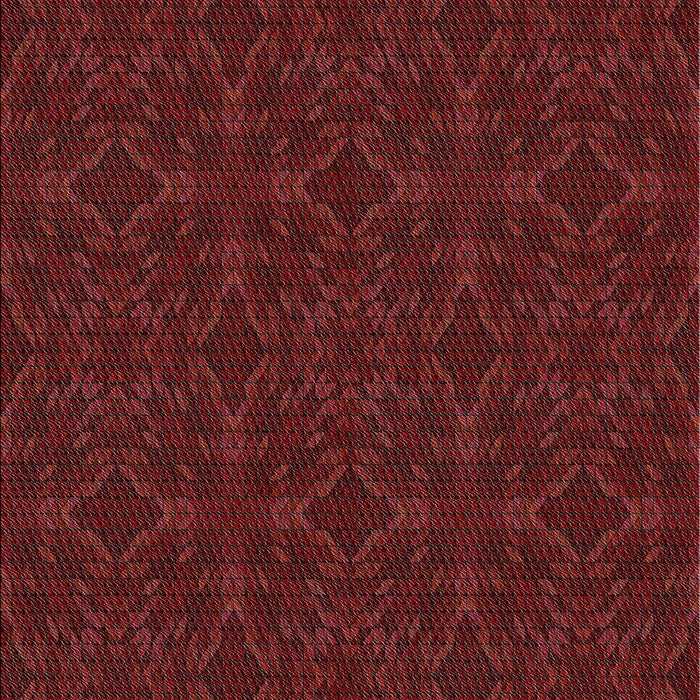 Patterned Fire Brick Red Novelty Rug, pat894