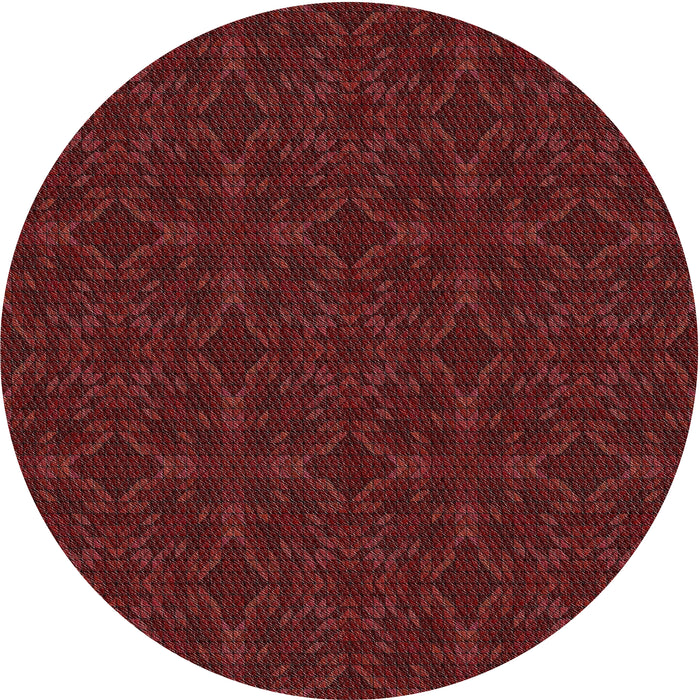 Square Machine Washable Transitional Fire Brick Red Rug, wshpat894