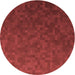 Square Machine Washable Transitional Cranberry Red Rug in a Living Room, wshpat895rd