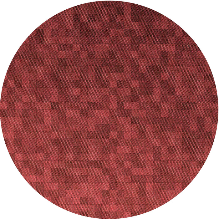 Square Patterned Cranberry Red Rug, pat895rd