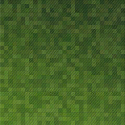 Square Patterned Deep Emerald Green Novelty Rug, pat895