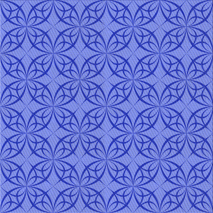 Round Patterned Sky Blue Rug, pat896blu