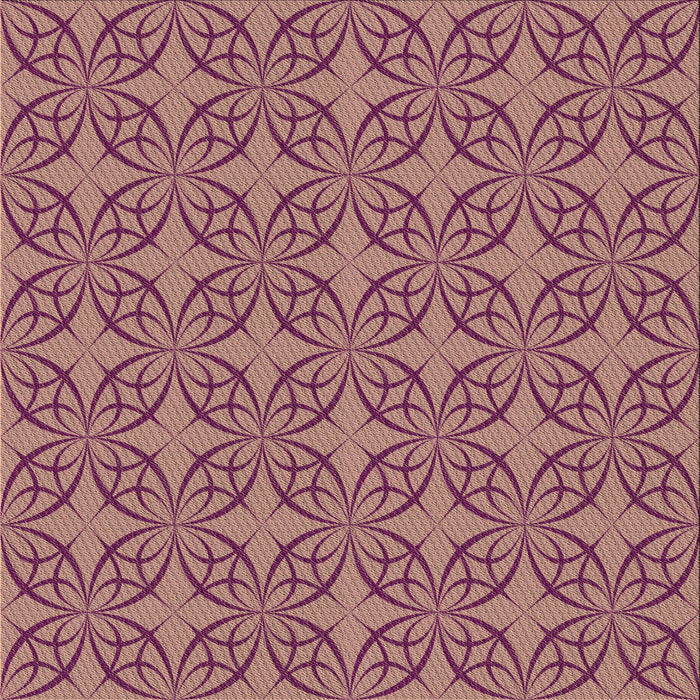 Round Machine Washable Transitional Pink Rug, wshpat896brn