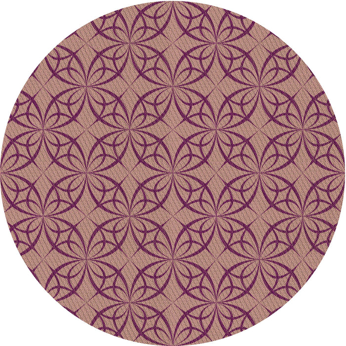 Square Patterned Pink Rug, pat896brn