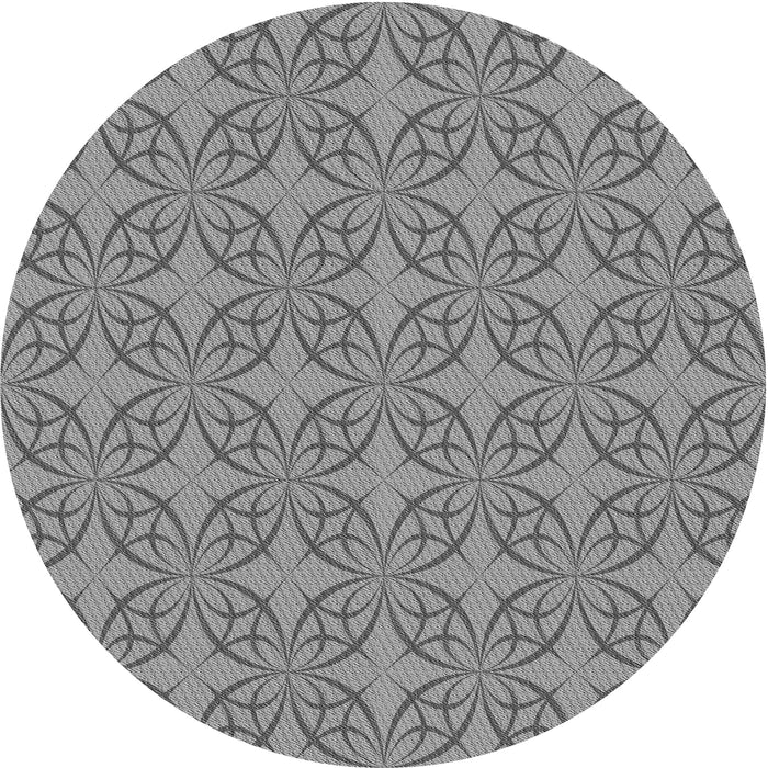 Square Patterned Gray Rug, pat896gry